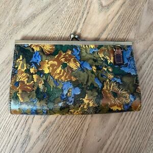 Patricia Nash Vallina Floral Leather Frame Clutch Bag Cottagecore Purse